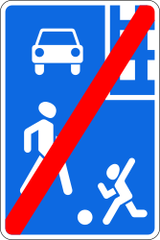 Ende des Wohngebiets.