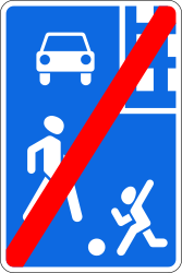 Ende des Wohngebiets.