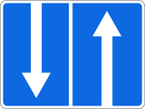 Gegenverkehr.