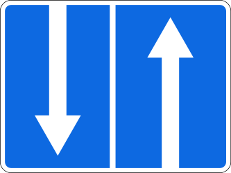 Gegenverkehr.