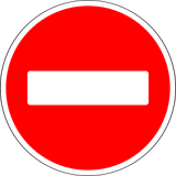 Einfahrt verboten.