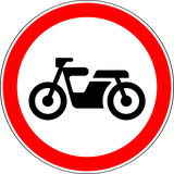 Mopeds verboten.