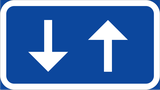 Verkehr in beide Richtungen.