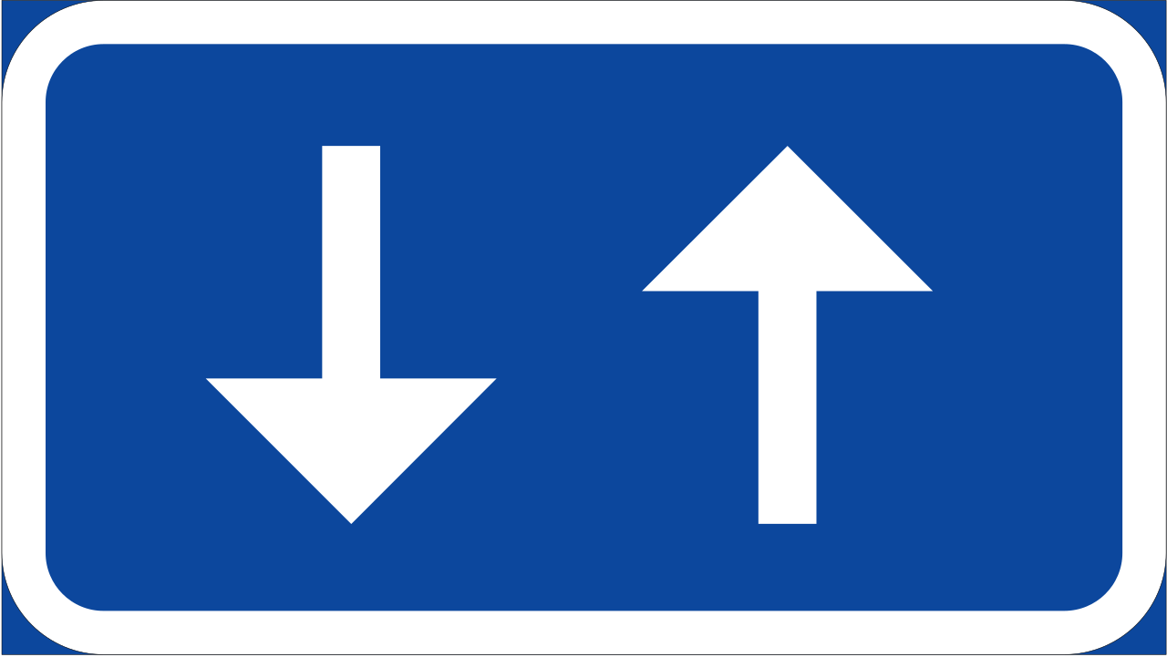 Verkehr in beide Richtungen.
