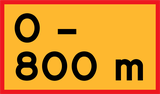 Für ... Meter.