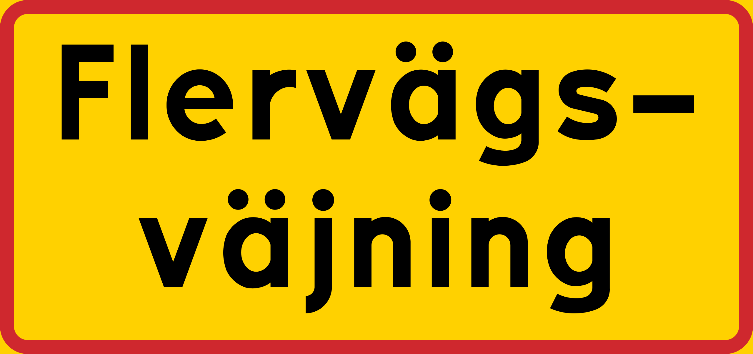 Alle müssen Vorfahrt gewähren.