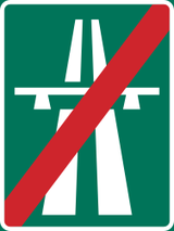 Ende der Autobahn.