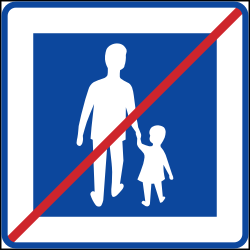 Ende der Fußgängerzone.