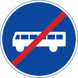 Ende des vorgeschriebenen Busfahrstreifens.