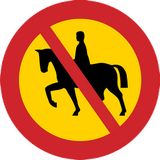 Reiter verboten.
