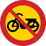 Mopeds verboten.