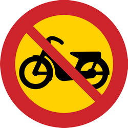 Mopeds verboten.