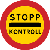 Einfahrt verboten (Kontrollstelle).