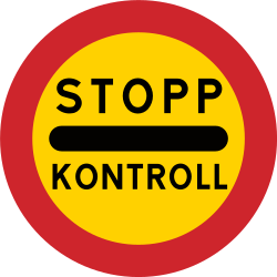 Einfahrt verboten (Kontrollstelle).