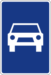 Ekspres yol başlangıcı.
