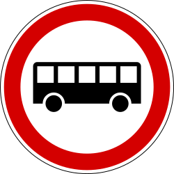 Buses prohibited.