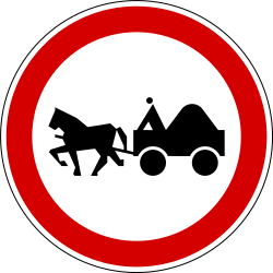 Horsecarts prohibited.