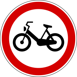 Mopeds prohibited.