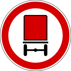 Vehicles carrying dangerous goods prohibited.