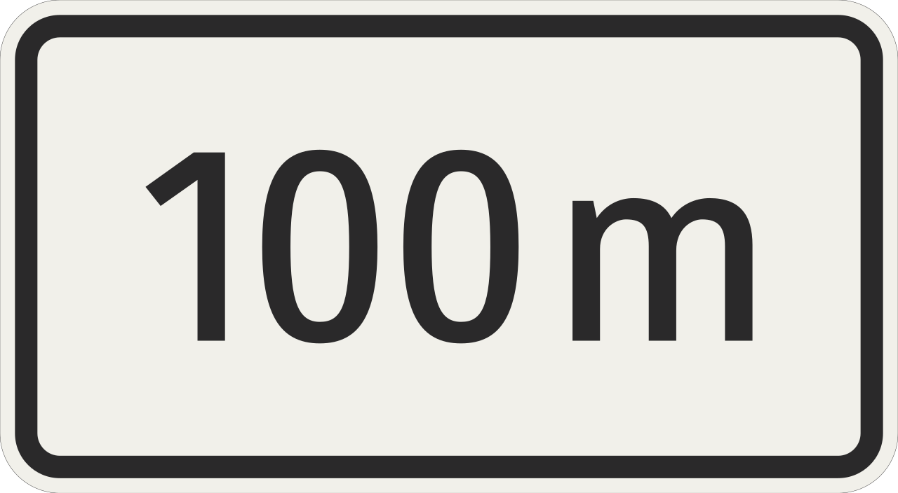 ... Meter voraus.