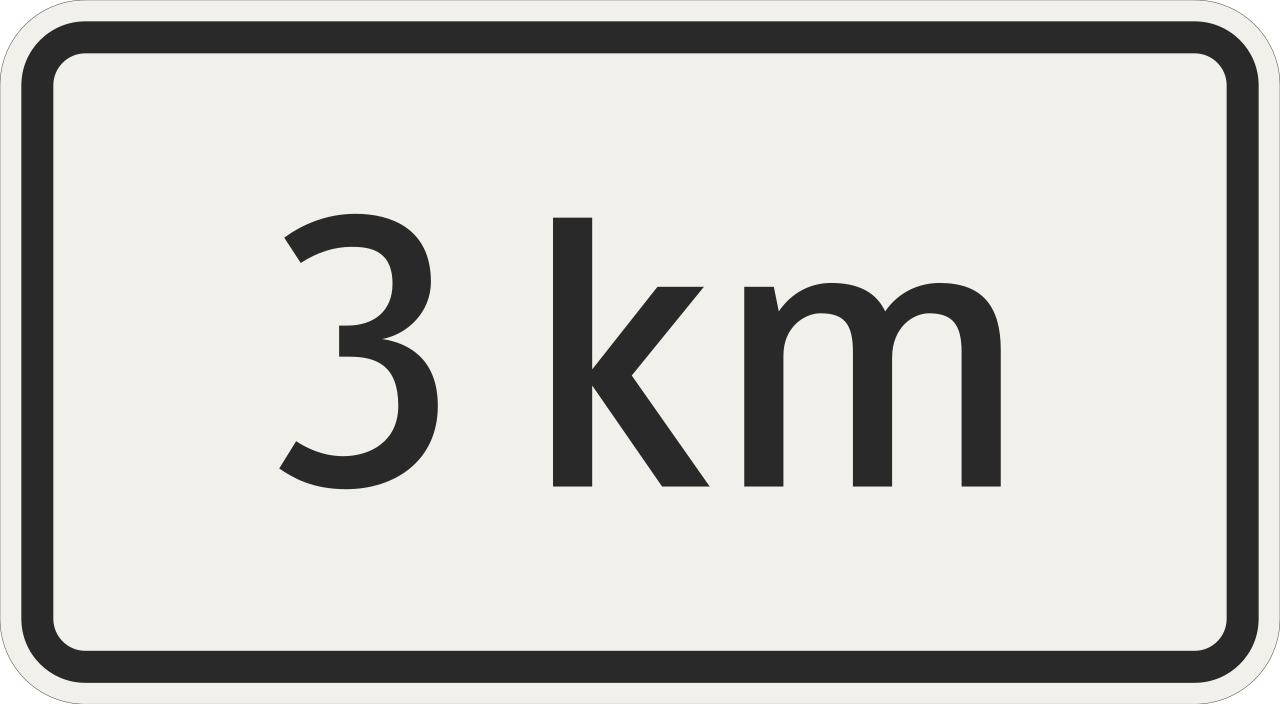 ... Kilometer voraus.