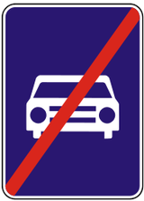 Fin de autovía.