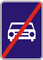Ende der Kraftfahrstraße.