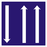 Distribución de carriles y sentidos.
