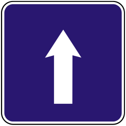 Einbahnstraße.