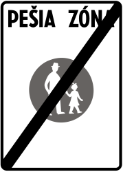 Ende der Fußgängerzone.