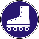 Vía obligatoria para patinadores.
