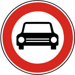Pkw verboten.