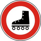 Patinadores prohibidos.