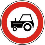 Tractores prohibidos.