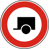 Remolques prohibidos.