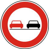 Adelantamiento prohibido.