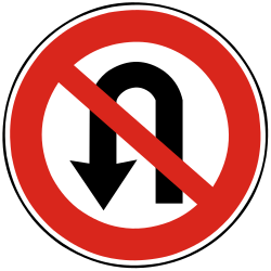 Wenden verboten.