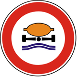 Vehículos con sustancias contaminantes del agua prohibidos.