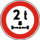 Vehículos que superan la carga por eje prohibidos.