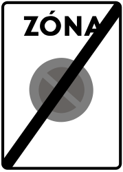 Ende der Parkverbotszone.