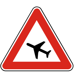 Advertencia de aviones a baja altura.