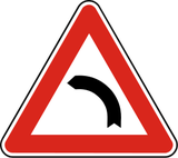 Curva a la izquierda.