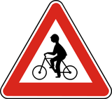 Advertencia de ciclistas.