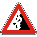 Advertencia de desprendimientos.