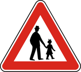 Advertencia de peatones.