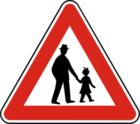 Advertencia de peatones.