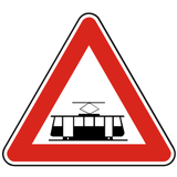 Advertencia de tranvías.