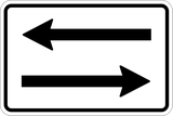 Traffic from both directions.