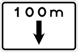 Regulation ends in ... metres.