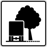 Leaning trees.